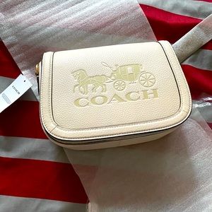 Coach cross body Saddle Bag With Horse And Carriage